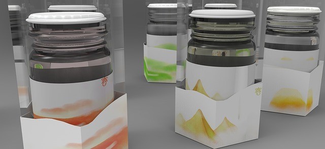 minamalistic jar packaging 